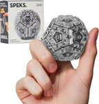 Speks Geode Sphere Magnetic Fidget Toy for Adults | Quiet Adult Sensory Toy for Stress Relief & Anxiety, Office Desk ADHD Tool, Stocking Stuffer & Top Gadget Gift Idea | Slate, 12-Piece Set