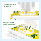 100% USA Cotton Baby Wipes for Sensitive Skin, 99% Purified Water Unscented Wet Wipes, Hypoallergenic & Plastic-Free, 1024 Count (16 Flip-Top Packs of 64)