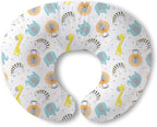Little Grape Land Nursing Pillow for Breastfeeding, Breathable Breast Feeding Pillow and Positioner with Removable Cover for More Support, Tummy Time and Bottle Feeding Support Pillow, Animals