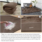 Baby Play Mat for Floor,1.3" Thick Memory foam Tummy Time Mat,Water Repellent Soft Velvet Nursery Rug,Extra Large Non Slip for Crawling,Toddlers,Infants,kids,Tatami Style for Living Room(Dark Brown)