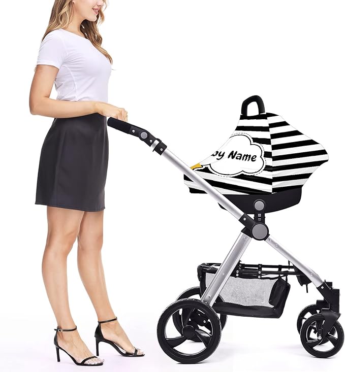 Baby Car Seat Stroller Cover Nursing Cover New Mom Breastfeeding Scarf Soft Stretchy Infant Carrier Cover Car Canopy Coverage