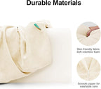 Bed Rail Bumpers Protector, Hospital Bed Rails Padding, Loft Beds and Bunk Beds Bumpers Protector, Premium Soft Memory Foam - Anti-Bump | Fall Prevention, Size 35.4 x 5.5 x 7.9 Inches, Beige