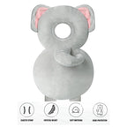 PandaEar Baby Head Protection Backpack, Toddler Walking Head Protector, Adjustable Head Protector Pad Safety Cushion (Grey)