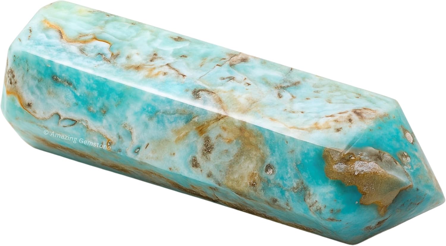 Amazing Gemstone Large Caribbean Calcite Crystal Towers ~ Natural Healing Crystal Point Obelisk for Reiki Healing and Crystal Grid (5.5 to 6 INCH)