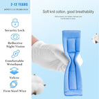 Anti-Lost Wrist Link, Blue Reflective Anti-Lost Wrist Chain with Child Lock 6.56 feet.