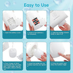 Bubble Machine Automatic Bubble Blower for Kids Batteries Operated Portable Bubble Maker Electric Bubble Machine Adjust Angle by 90° Indoor Outdoor Toy for Birthday Party Wedding (Portable White)