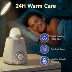 Snow Bear Baby Bottle Warmer & Breastmilk Heater - Fast & Even Warming for Breast Milk, Formula, and Baby Food - Safe, Efficient, Portable & Convenient for Busy Parents