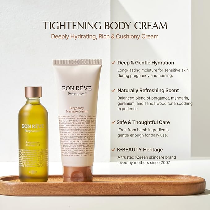 Stretch-Care Massage Cream for Teens & Expecting Mothers – Deep Moisture & Body Elasticity Support, 150 ml