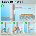 Sliding Door Lock 6 Pack, Child Safety Lock For Sliding Glass Doors, Easy To Install, Keeps Your Baby Out Of Danger, For Sliding Glass Doors, Sliding Windows, Sliding Closets, Etc (Blue)