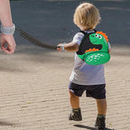 Accmor Toddler Harness Backpack Leash + Black Anti Lost Wrist Link, Cute Dinosaur Kids Backpack with Wristband Tether Strap, Mini Child Backpack Protection Leashes for Boys Girls Aged 1-3 Years