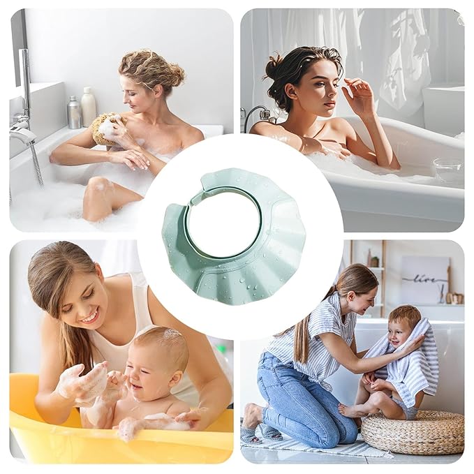 Kids Shower Visor – Splash-proof Adjustable Shampoo Protection Hat, Baby Toddler Adult Shower Cap, Bath Time Hair Shield | For Boys Girls Elderly Pregnant Disabled Keeps Water And Shampoo