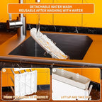 Yieach Larger Vertical Baby Bottle Drying Rack - BPA Free - Space Saving Feeding Bottles Drying Rack Holder for Countertop,Baby Bottle Holder Storage Station for Pacifiers,Pump Accessories Stand,Grey