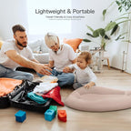 Baby Lounger for Newborn: Skin-Friendly & Breathable for 0-12 Months Infant Tummy Time Playtime & Diaper Changes - Portable & Lightweight Cushion for New Parents
