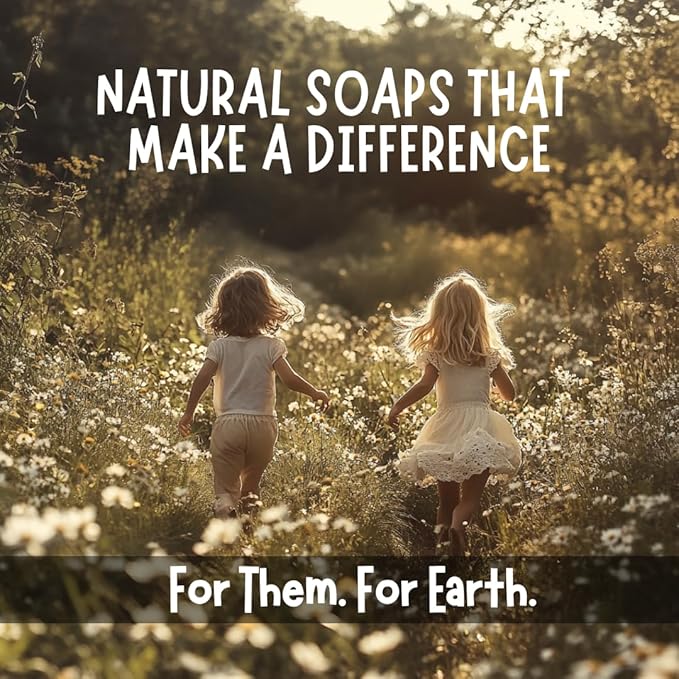 Hypoallergenic Organic Baby Soap Bar - Chamomile & Green Tea Oil - Gentle Cleansing Body Wash for Sensitive Skin | Babies, Toddlers, and Kids | 3-Pack