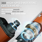 Adnyusi-2025 Professional Painless Nose Hair Trimmer, Unisex, USP Charging Digital Display, Double-Edged Blade That Does Not Harm The Nasal Cavity, Easy to Clean, Portable and Lightweight Design