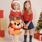 Wernnsai Reindeer Piata for Christmas - Large & Cute 16.5'' Brown Decorative Piata