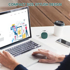 Babelio White Noise Sound Machine for Adults Kids Baby, Mini, 15 Non-looping Sounds, Timer, Memory Function, Easy to Pocket and Travel Green