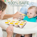 3 Pcs Baby Food Storage Container 12 Cup Silicone Baby Food Freezer Tray with Lid Stackable Reusable Silicone Freezer Tray for Food Vegetable Fruit Puree and Breast Milk(Colorful)
