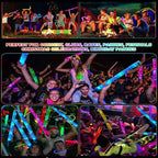 LED Light Up Pop Tubes Glow Sticks, Fidget Sensory Toys, Glow in The Dark Christmas Party Supplies Goodie Bag Stuffers for Boys Girls Birthday Party Carnival Return Gifts (50pcs)