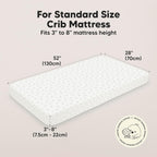 KeaBabies 2-Pack Baby Crib Sheets for Boys, Girls - 52x28 Viscose Derived from Bamboo Toddler Bed Sheets Neutral, Fitted Crib Mattress Cover for Standard Baby Bedding, Soft & Cozy (Herb)