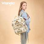 Wrangler Diaper Bag Backpacks Western Backpack Purses Multi-function Baby Bags for Mom with Waterproof Changing Pad & Pacifier Case