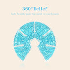 Hot/Cold Breast Gel Bead Ice Packs Breast Cooling/Heat Pads Relief for Breastfeeding, Nursing Pain, Mastitis, Engorgement, Swelling, Plugged Ducts | Boost Milk Let-Down & Production,2 Pack (Blue)