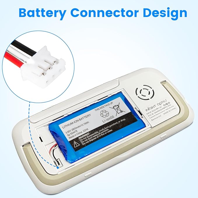 Replacement for Infant Optics DXR-8 Pro Battery Sp 554478 3.85V 2800mAh Lithium Ion Battery (Not Compatible with DXR-8 Baby Monitor)