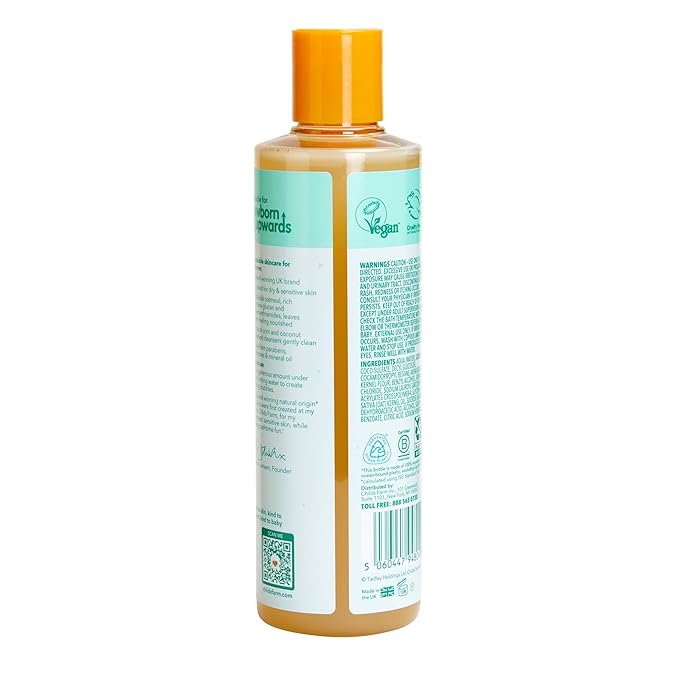 Childs Farm, OatDerma Bubble Bath, Fragrance-Free, Gently Cleanses and Soothes, Suitable for Newborns with Dry, Sensitive Skin, 8.4 Fl Oz