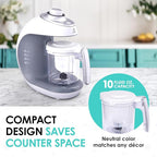 Lil’ Jumbl - Baby Food Maker Steamer and Blender - Puree Blender with Timer, One-Press Processor & Auto Shutoff, Cook & Steam Fruits, Veggies & Other Healthy Homemade Infant & Toddler Meals in Minutes