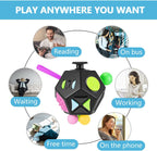 12 Sides Cube Toys,Fidget Toys Relieves Stress and Anxiety for Kids,Teens and Adults with ADD,OCD,ADHD,Autism (Black / B2)
