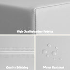 6-Piece Soft PU Leather Toddlers Climbing Toys, Baby Foam Climbing Blocks for Kids 3, Baby Climbing Structures Play Gym for Toddlers, Indoor Climb and Crawl Activity Play Set