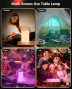 Night Light for Kids, Portable USB Night Lamp with 2200 mAh Battery, Bright Color Changing Light for Nightstand, Small Touch Bedroom Table Lamp for Girls, Boys, Toddler