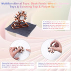 Desk-Fidget-Toys for Ferris-Wheels-Spinner: Metal Kinetic-Spinner 4mins, Cool-Gadgets for Kid Children Teen Adult EDC-Toy, ADHD Tools Cool-Stuff Stress Relief Gift for Office Home School Christmas