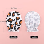 BQUBO Newborn Infant Toddler Mittens No Scratch Cotton Elastic Wrist Gloves Hypoallergenic for 0-6 Months Baby Boys Girls