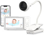 CHILLAX Giraffe Pro Max Baby Monitor, 1080p Full HD Camera with 5” 720p Screen, Privacy Mode, Flexible Gooseneck, Auto-Dimming LED, Two-Way Talk, and Night Vision, Video with Camera and Audio