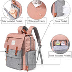 Frank Mully Diaper Bag Backpack Large Multifunction Travel Baby Bag for Mom Dad Pink1
