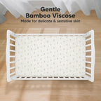 KeaBabies 2-Pack Baby Crib Sheets for Boys, Girls - 52x28 Viscose Derived from Bamboo Toddler Bed Sheets Neutral, Fitted Crib Mattress Cover for Standard Baby Bedding, Soft & Cozy (Marine Muse)