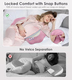 Pregnancy Pillows for Sleeping, Memory Foam Maternity Pillow Support for Back Belly HIPS, Adjustable Travel Wedge Pillow for Pregnant Women, Side Spleeping Pregnant Pillows with Cooling Pillowcase