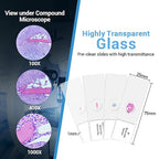 100Pcs Prepared Microscope Slides Set Professional Specimens for Kids Student Homeschool Use