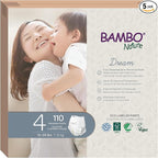 Bambo Nature Hypoallergenic Training Pants, Eco-Labeled Training Pants, Totally Chlorine-Free, Skin Friendly - Size 4 (110 Count)