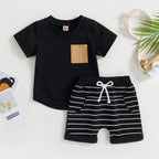 Mubineo Infant Toddler Baby Boy Summer T Shirt Shorts Outfits Short Sleeve Tee Tops Clothes Set