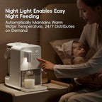 Instant Hot Water Dispenser, Water Warmer for Baby Formula, Tea, Coffee, Precise Volume & Temperature Smart for All Bottles with Night Light, 3L Large Glass Water Tank(102oz), 7x24H Keep Warm