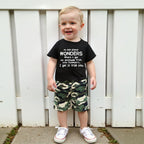 wdehow Toddler Kids Baby Boy Summer Clothes Sets 1T 2T 3T 4T 5T Letter Print Short Sleeve Tops Camouflage Shorts Outfits