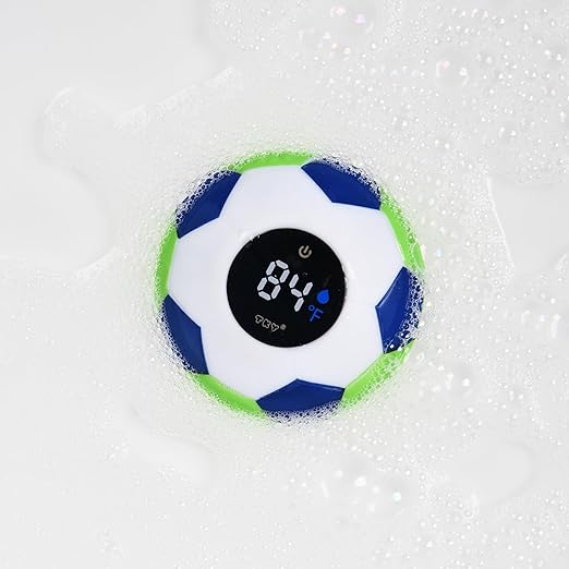 TKY Baby Bath Thermometer with Floating Toys - Digital Water & Room Temperature Monitor, Rechargeable Thermometer with Alerts for Newborn Bath Essentials, Infant Safety