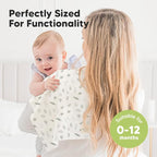 Organic Burp Cloths Baby Boy, Girl - 6-Pack Large Cotton Burping Cloths for Babies, Spit Up Rags, Super Absorbent, Ultra Soft Newborn Rag, Gender Neutral, Machine Washable, Durable (Wilderness)