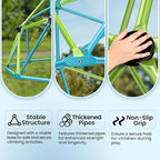 Easyego Climbing Dome, 10FT Jungle Gym with Swing for Kids 3 to 10 Outdoor Play Equipment, Supports 800lbs Toddler Play Set, Anti-Rust & Easy Assembly, Gift for Boys Girls