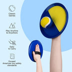 EVERICH Upgraded Toss and Catch Ball Game Set - Indoor and Outdoor Games for Kids 3-12, Beach Sand Pool Water Toy Includes 4 Paddles 4 Sticky Balls, Great Birthday Easter Gifts for Boys Girls