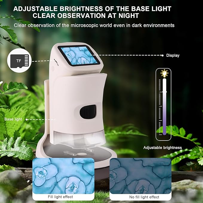 Microscope for Kids, 1000x Handheld, 2.0-inch Color Screen, Portable Educational Gift, Children's Microscope for 8-12 Year Olds