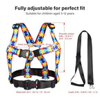 Safety Harness Leash for Special Needs Child Aged 6-12 Years Fully Ajustable, Sturdy Walking Harness for Older Children with Grab Handle, Keeping Active ADHD/ASD Autism Kids Safe in Public