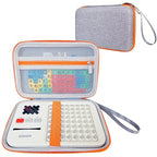 JCHPINE Hard Carrying Case for GiiKER Super Blocks Puzzle Game, Protective Storage Holder for GiiKER Brain Teaser Puzzles Interactive Handheld Game Console Accessories (Orange Case only)